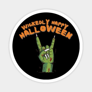 Wickedly Happy Halloween - Halloween Couple Magnet